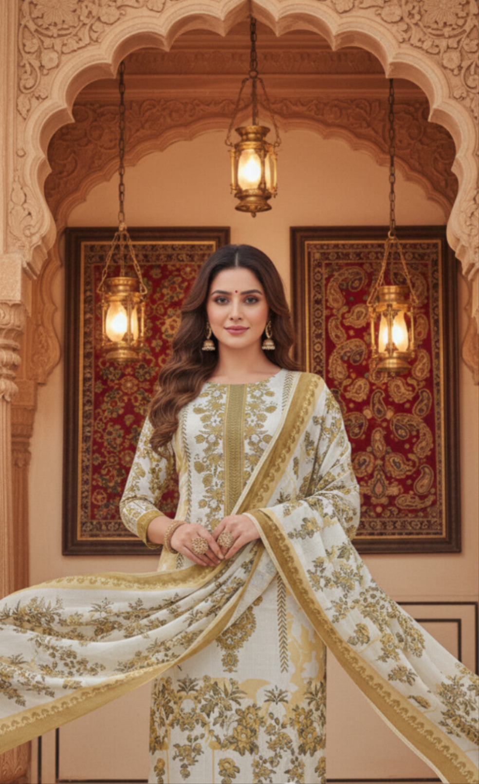 Pure Cotton Designer Suit