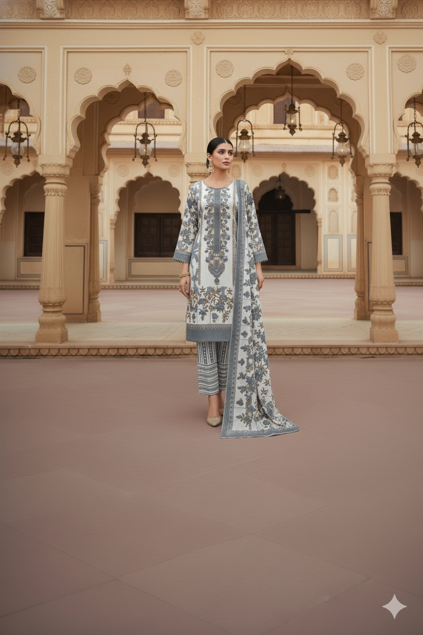 Pure Cotton Designer Suit