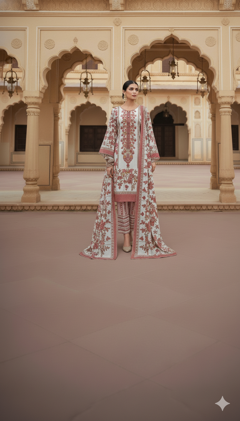 Pure Cotton Designer Suit