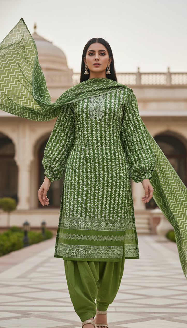 Pure Cotton Cambric Suit (Unstitched)